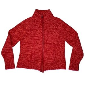 Gap full zip 100% wool sweater